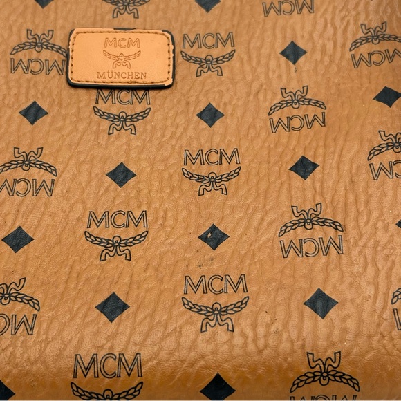 MCM Tan Monogram Wristlet - Picture 6 of 12